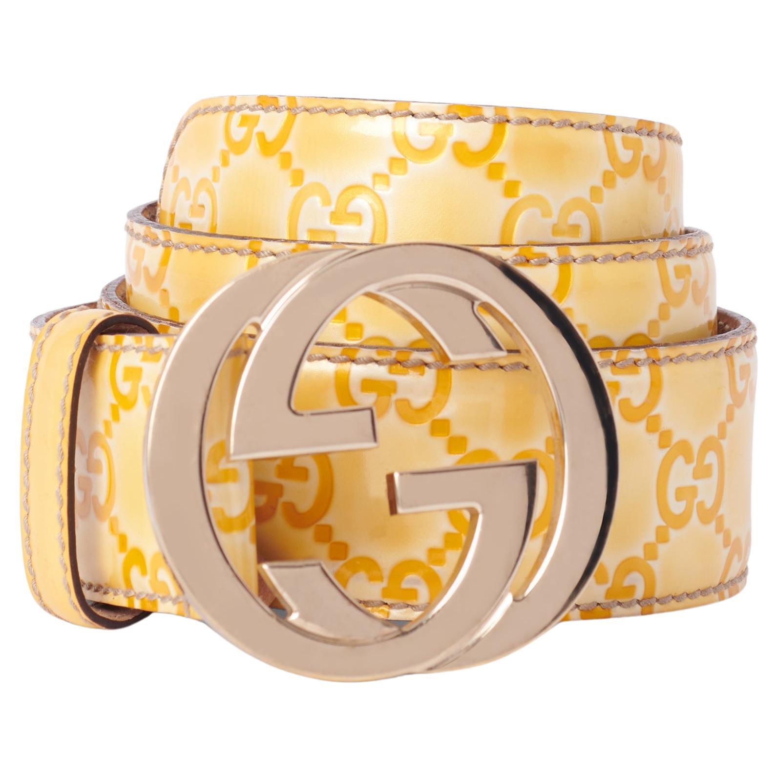 Gucci belt yellow clearance