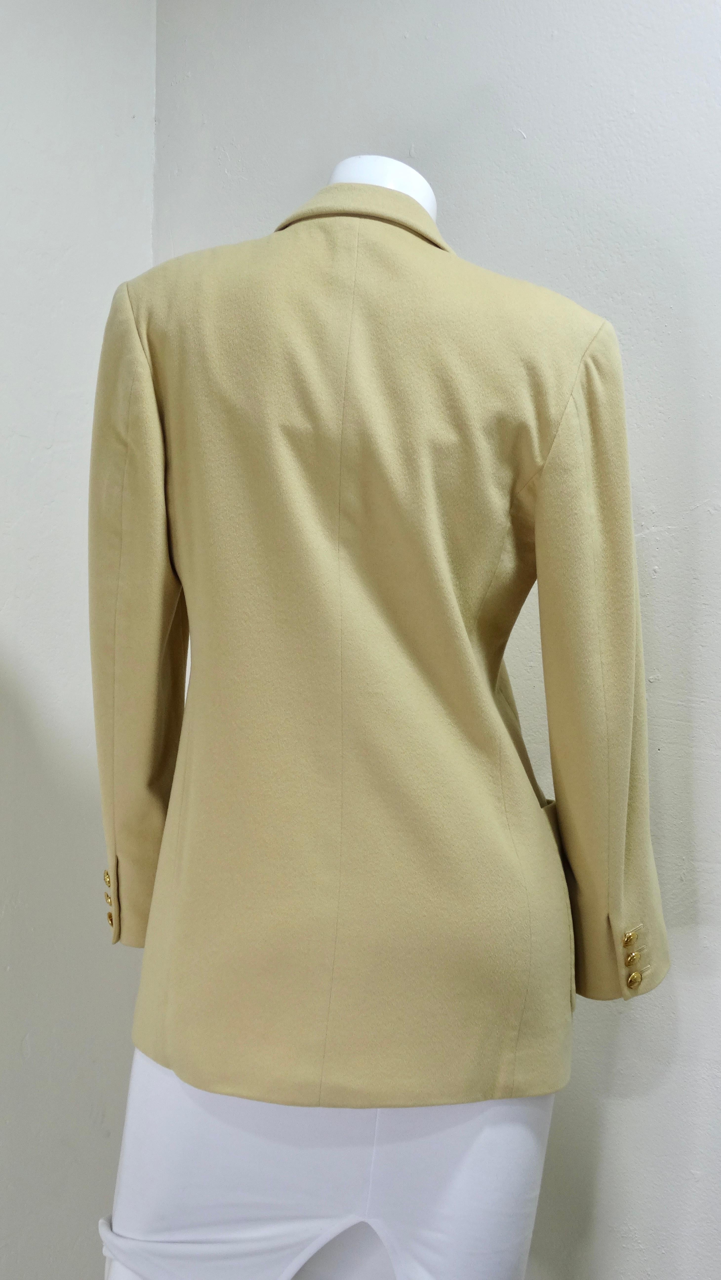 Women's or Men's Gucci Vintage 1990's Cashmere Blazer For Sale