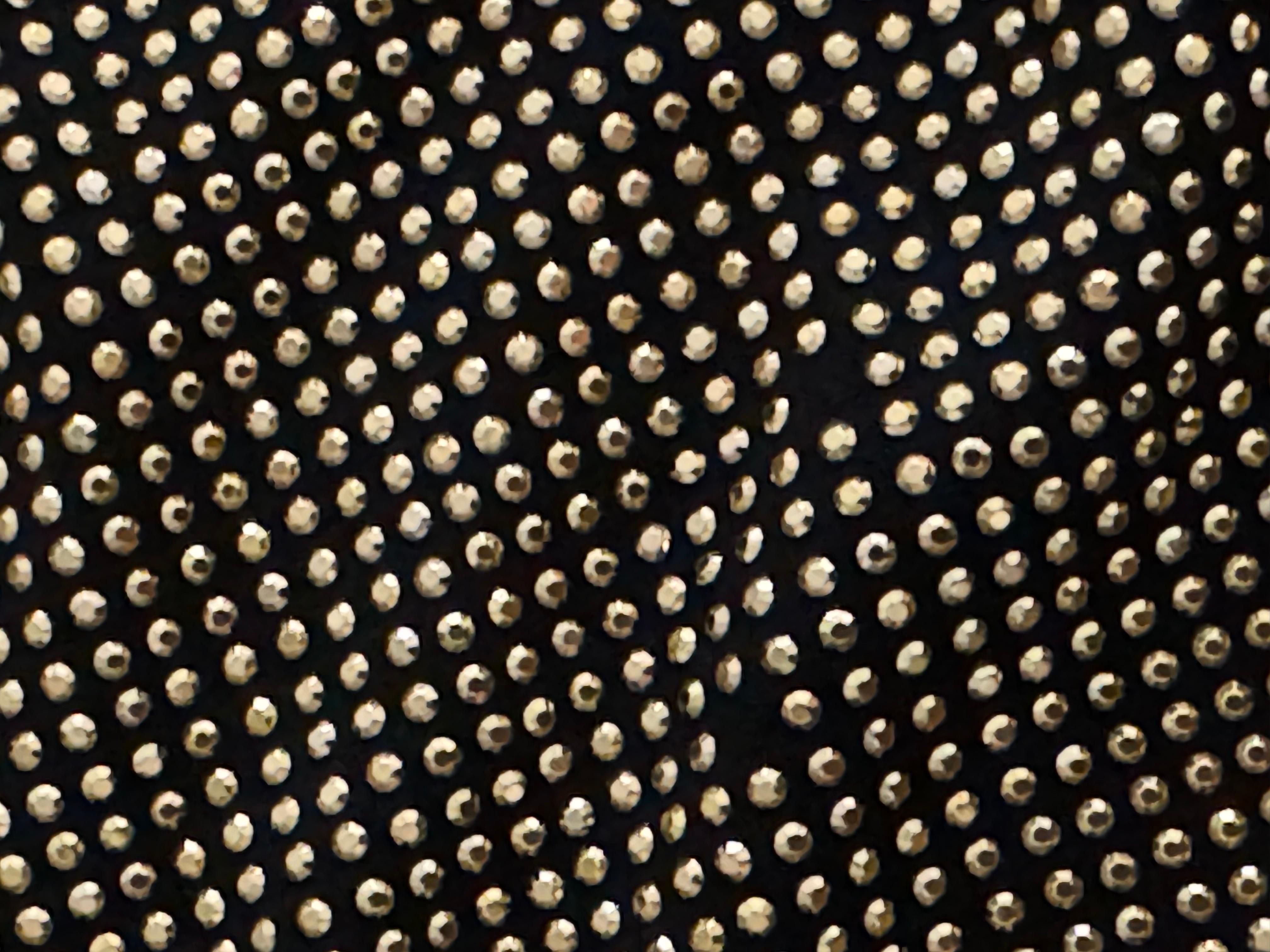 Gucci Vintage 2000s Black With Gold Crystal Stones Embellished Drawstring Pants For Sale 12