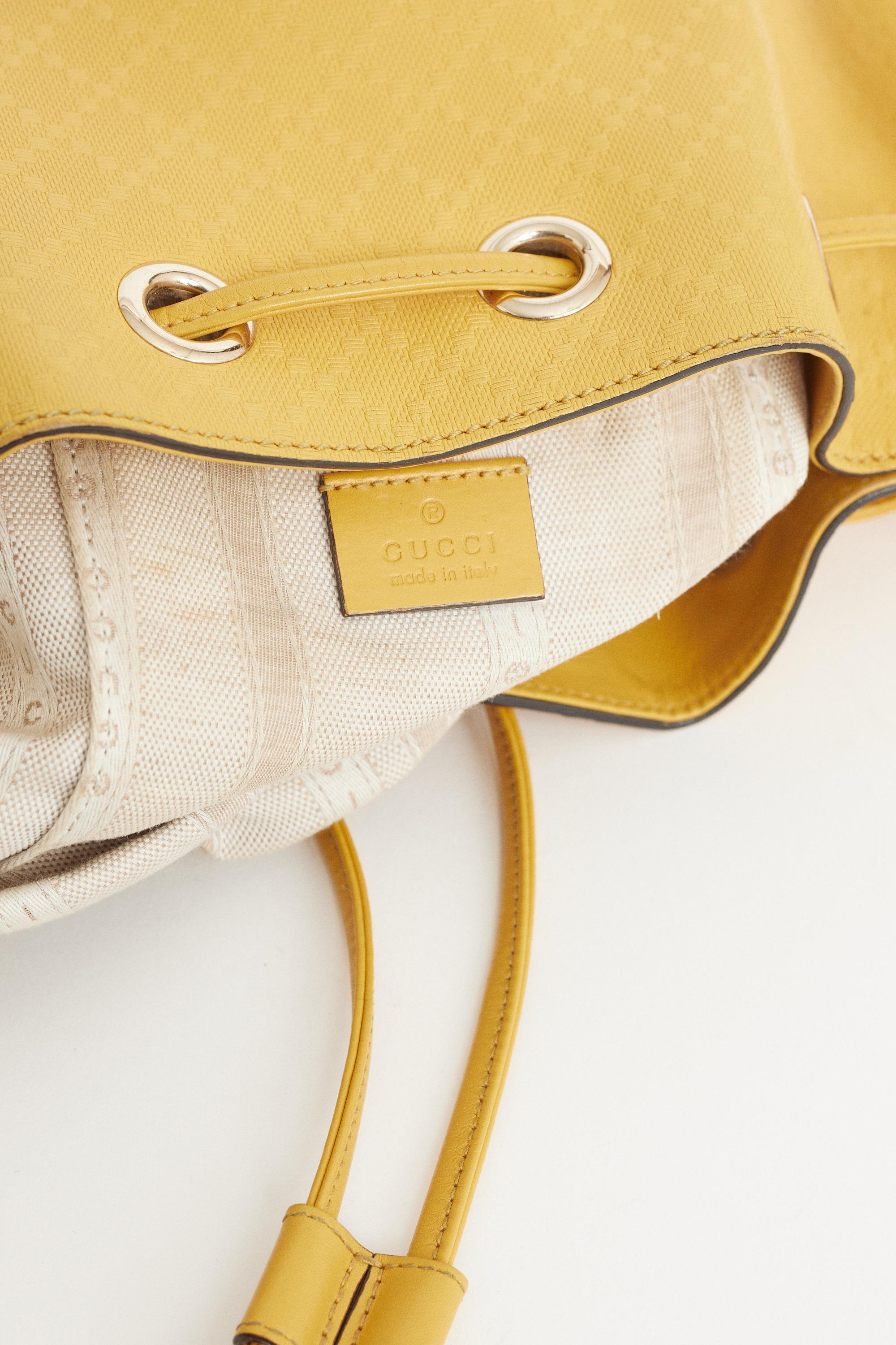 Women's Gucci Vintage 2000’s Diamante Embossed Bucket Bag