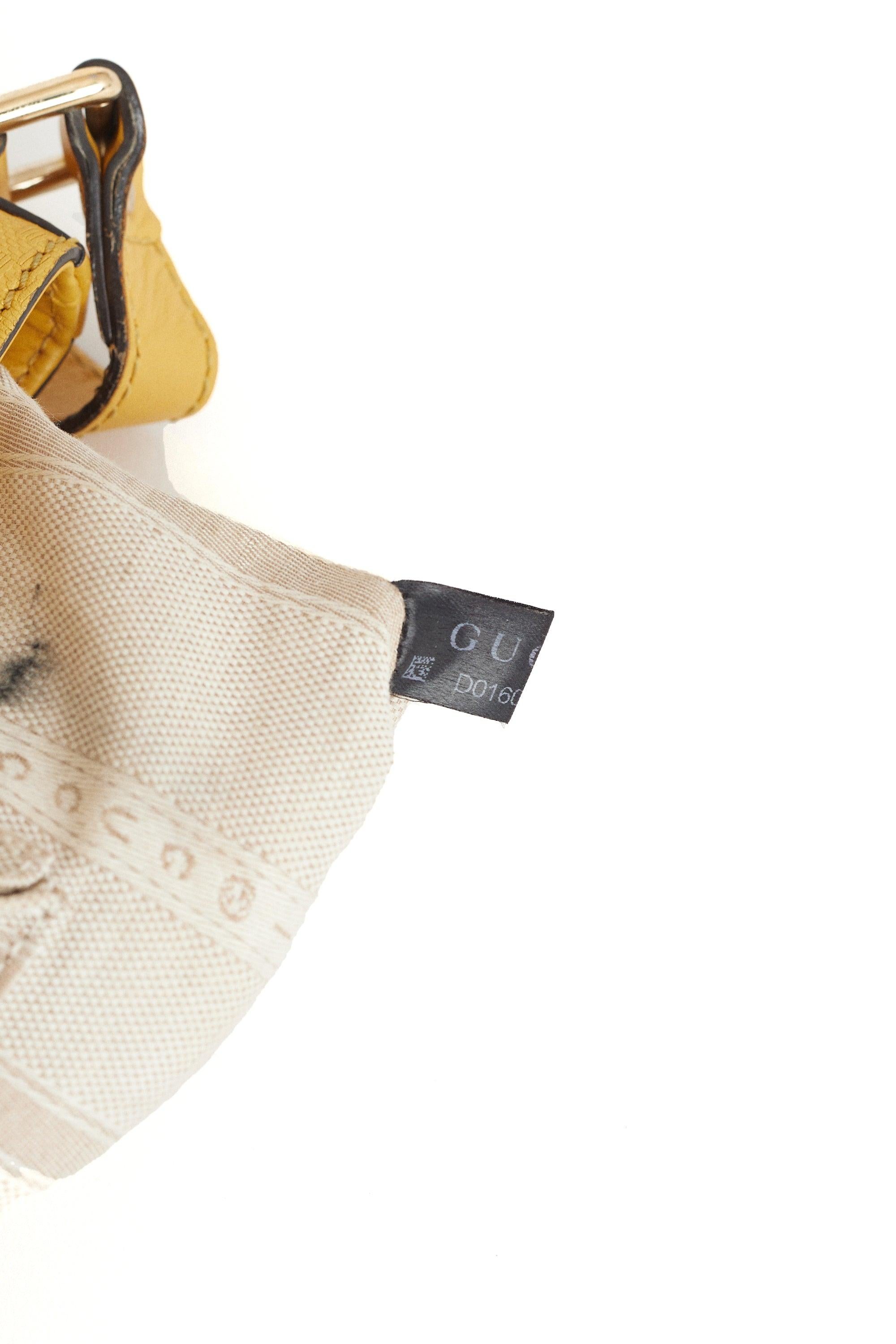 Gucci Vintage 2000’s Diamante Embossed Bucket Bag 2