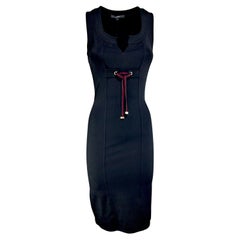 GUCCI - Vintage 2006 Black Sleeveless Bodycon Dress LBD  Size S