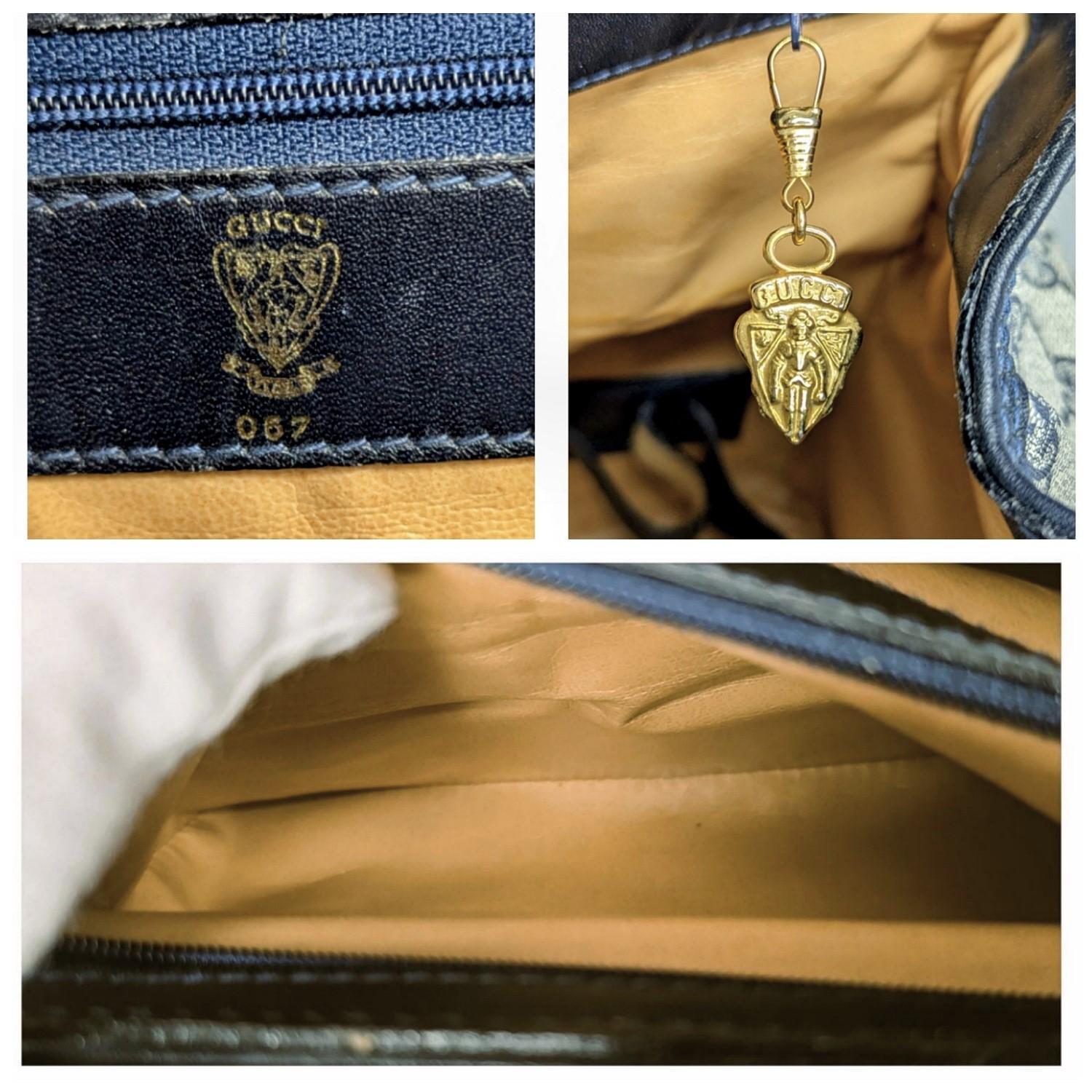 Gucci Vintage 3-lock Train Case Travel Bag Luggage 5