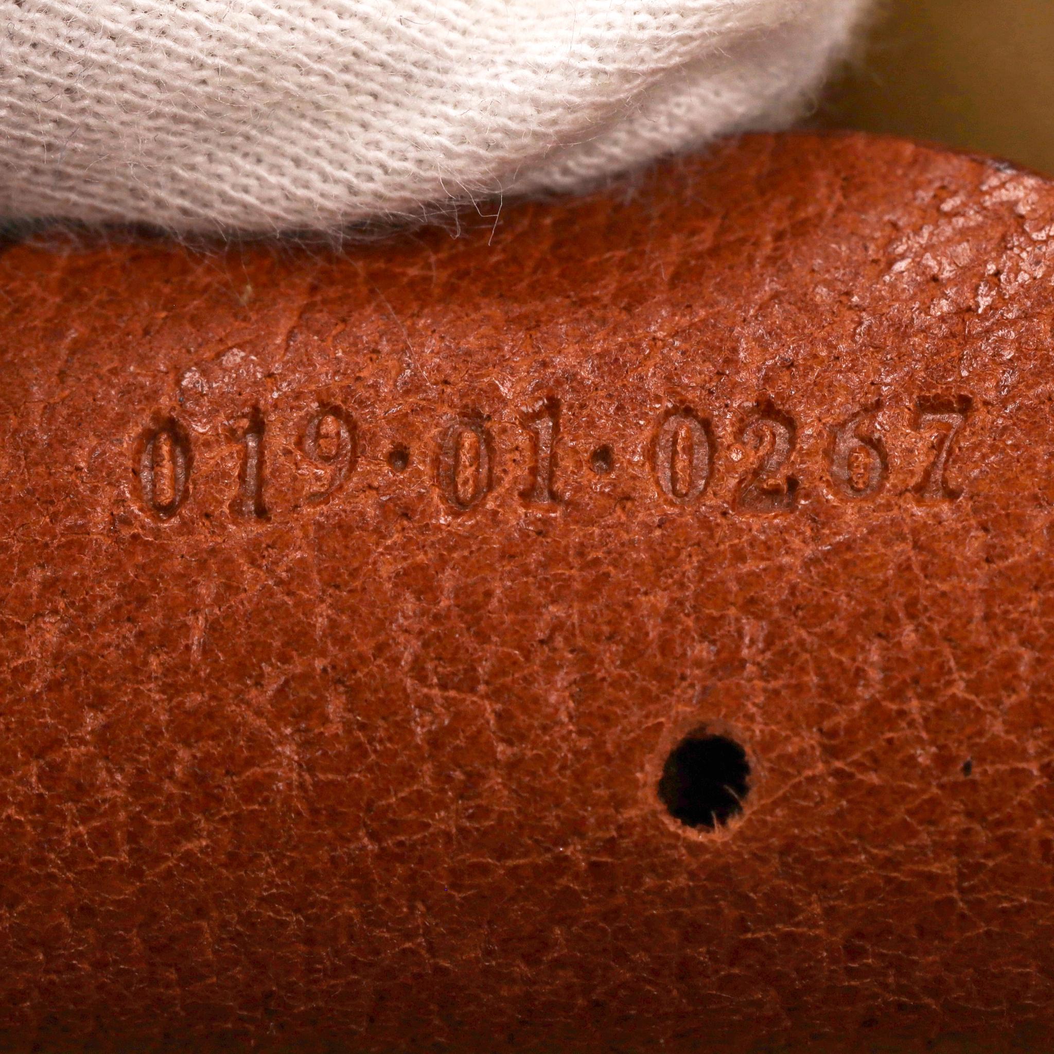Gucci Vintage All-Over 'Gucci' Logo Canvas Kosmetikkoffer im Angebot 9