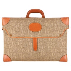 Portavanità Gucci Vintage in tela con logo Gucci all over