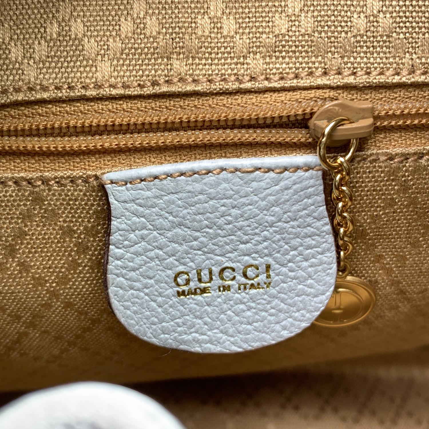 Gucci Vintage Baby Blue Suede Bamboo Small Backpack Shoulder Bag 4