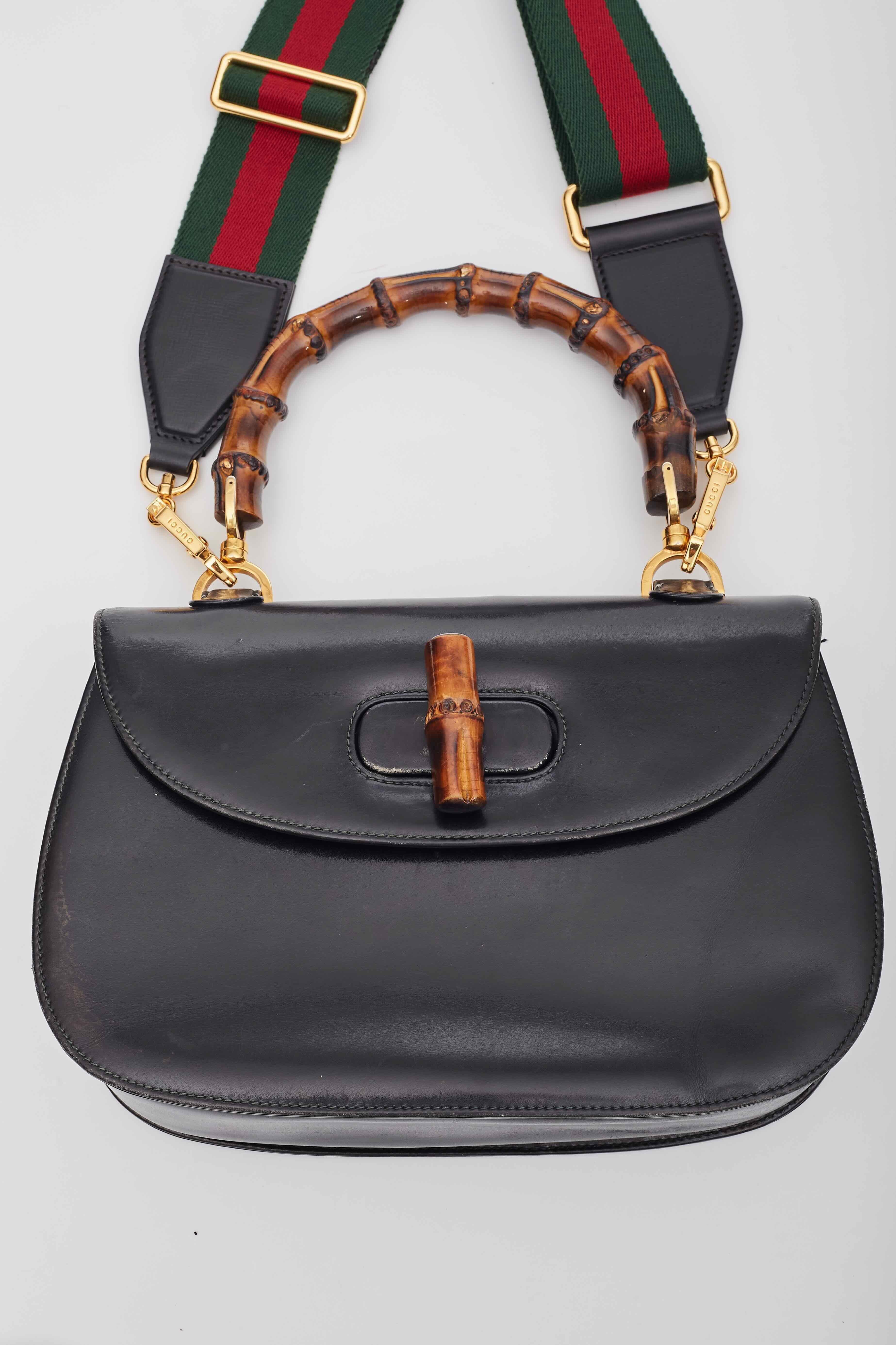Gucci Vintage Bamboo 1947 Mini Top Handle Bag In Good Condition For Sale In Montreal, Quebec