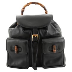 Gucci  Vintage Bamboo Backpack Leather Medium