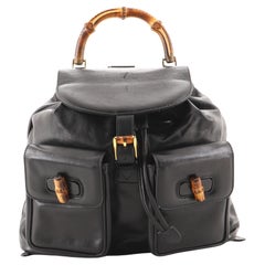 Gucci Vintage Bamboo Backpack Leather Medium