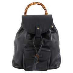 Gucci Vintage Bamboo Backpack Leather Mini