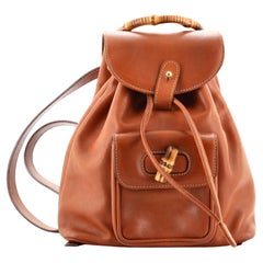 Gucci Vintage Bamboo Backpack Leather Mini