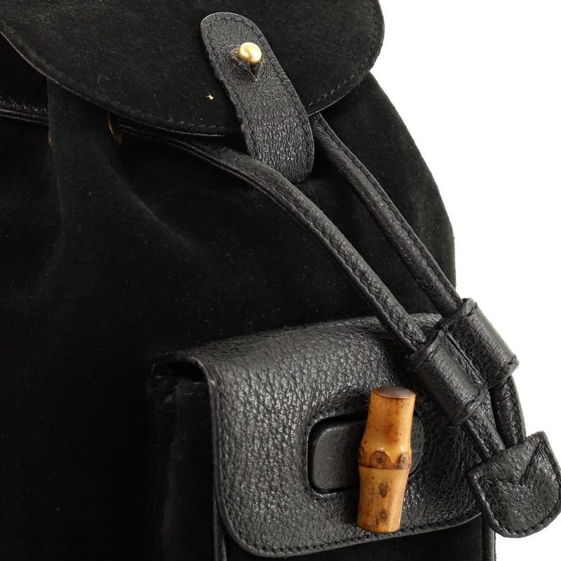 Gucci Vintage Bamboo Backpack Suede Mini 2
