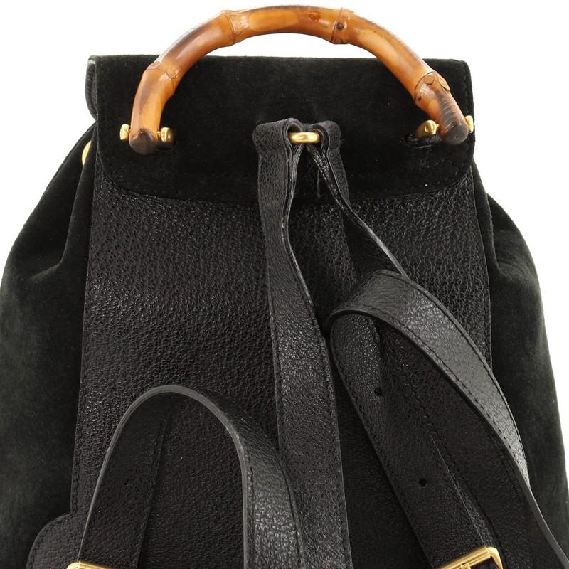 Gucci Vintage Bamboo Backpack Suede Mini 3