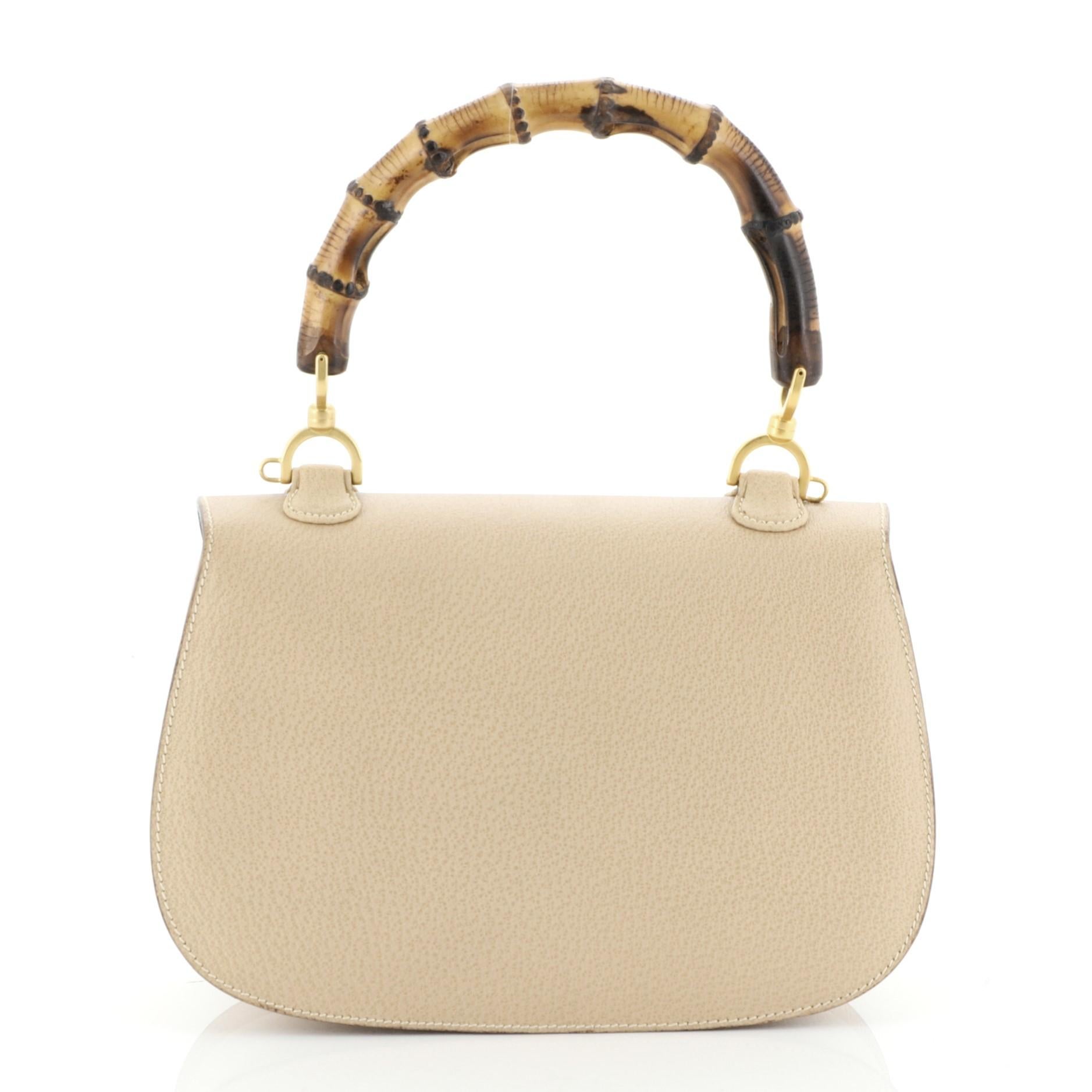Gucci vintage bamboo handle handbag hot sale