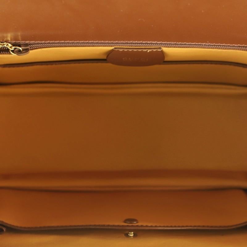 Gucci Vintage Bamboo Convertible Top Handle Bag Leather Medium 1