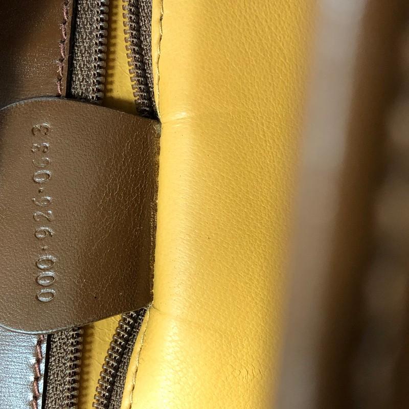 Gucci Vintage Bamboo Convertible Top Handle Bag Leather Medium 2