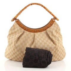 Gucci - Sac Hobo en bambou vintage GG Canvas Large