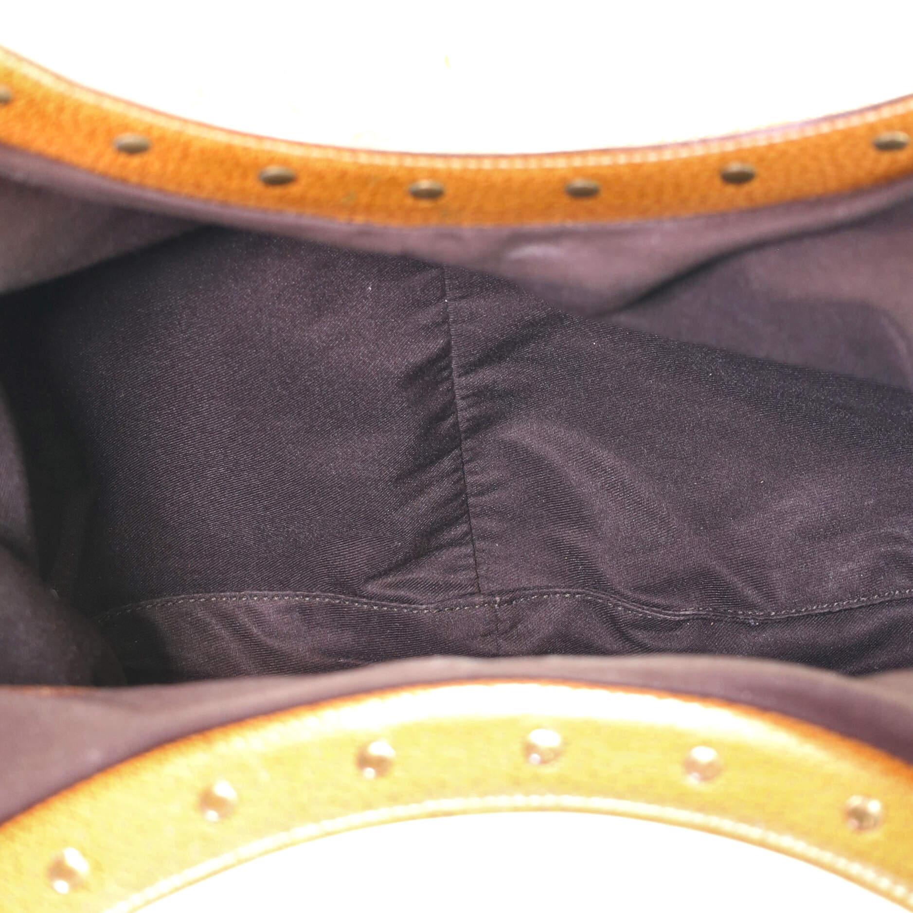 Gucci Vintage Bambus Hobo GG Segeltuch groß 1