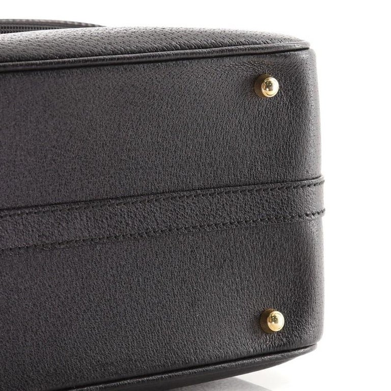 Gucci Vintage Bamboo Vanity Case Leather Medium at 1stDibs