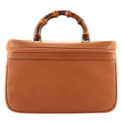 Gucci Vintage Bamboo Vanity Case Cuir Moyen