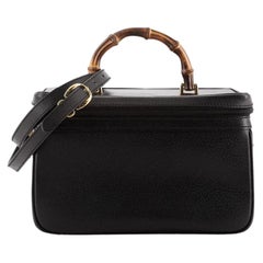 Gucci Vintage Bamboo Vanity Case Leather Medium