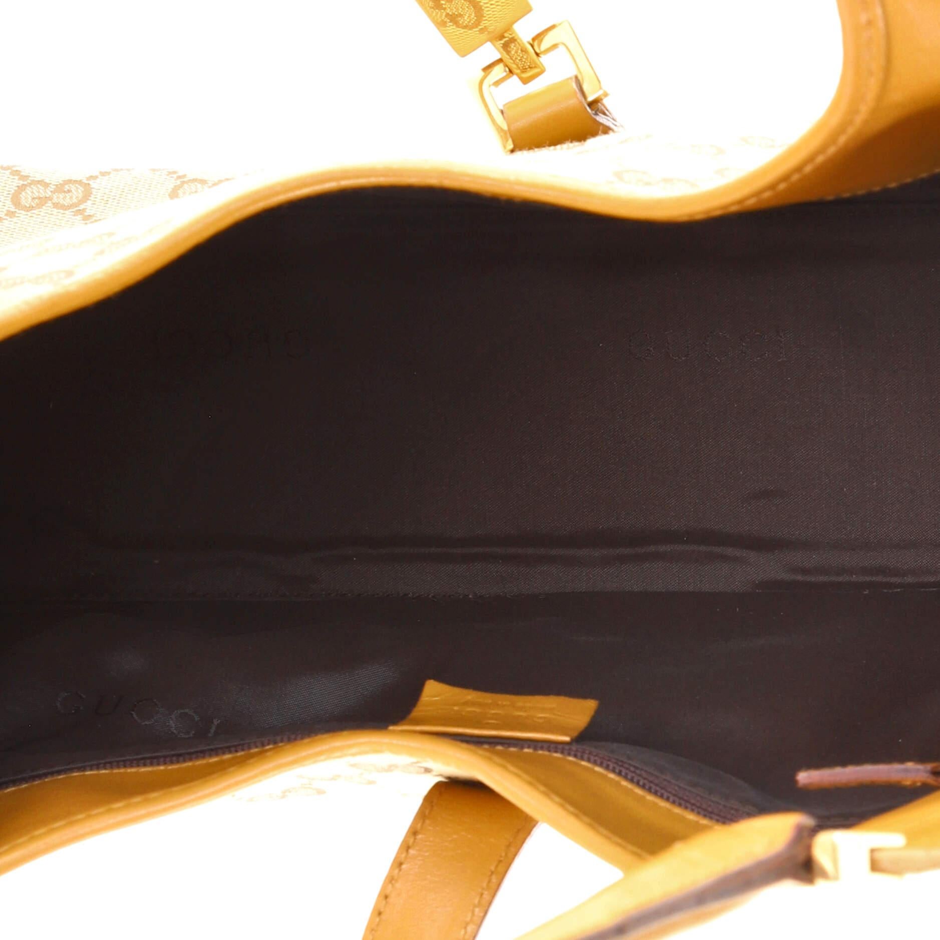 Gucci Vintage Bardot Hobo GG Canvas Medium In Good Condition In NY, NY