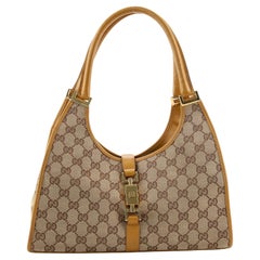 Gucci Vintage Bardot Hobo GG Canvas Medium