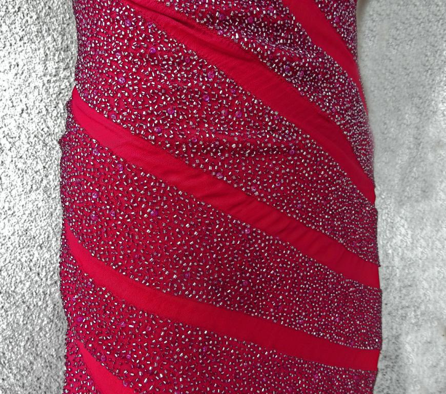 Gucci Vintage Beaded Evening Dress Gown   NWT In New Condition For Sale In Los Angeles, CA