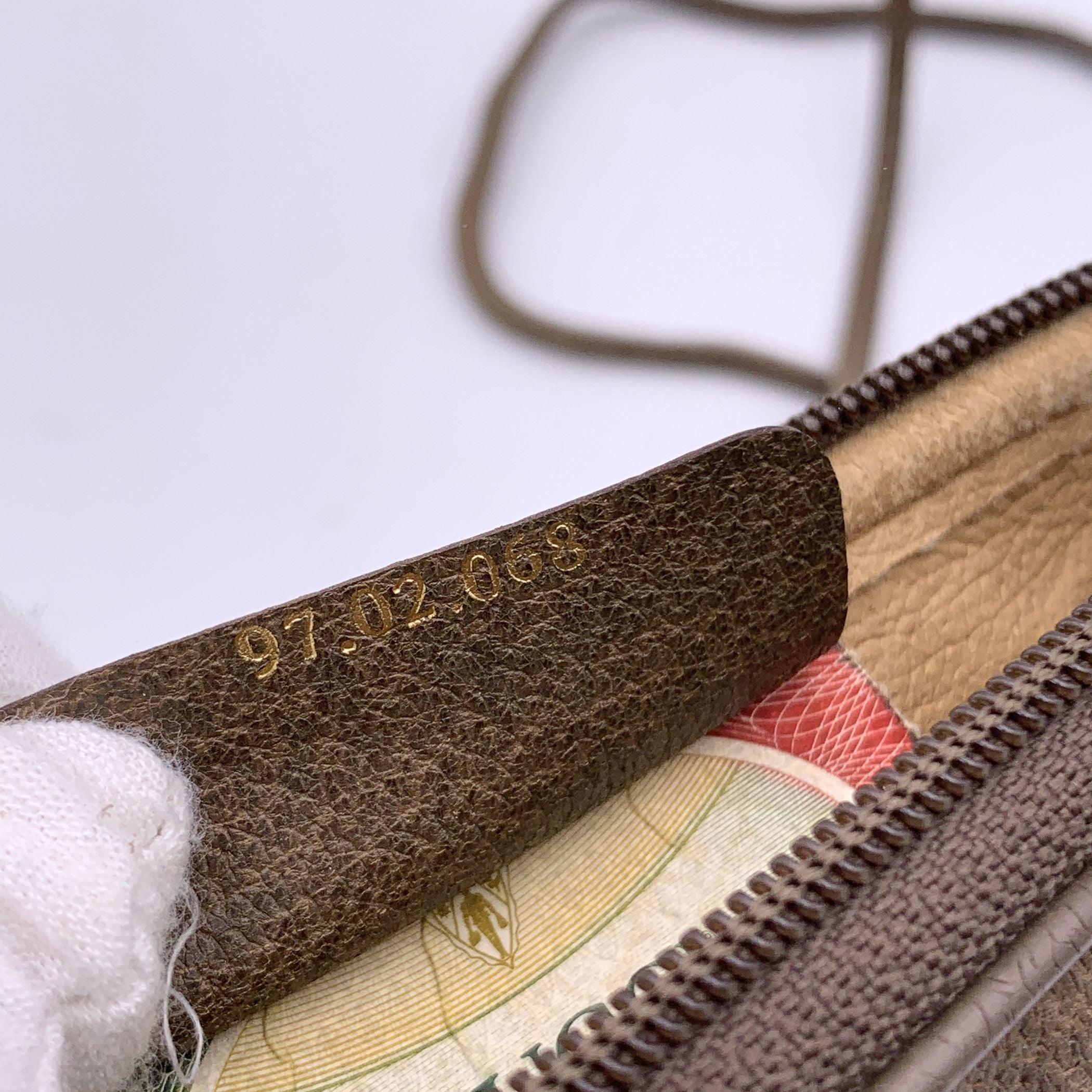 Gucci Vintage Beige GG Monogram Canvas Crossbody Messenger Bag 3