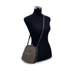 Gucci Vintage Beige GG Monogram Canvas Framed Crossbody Bag