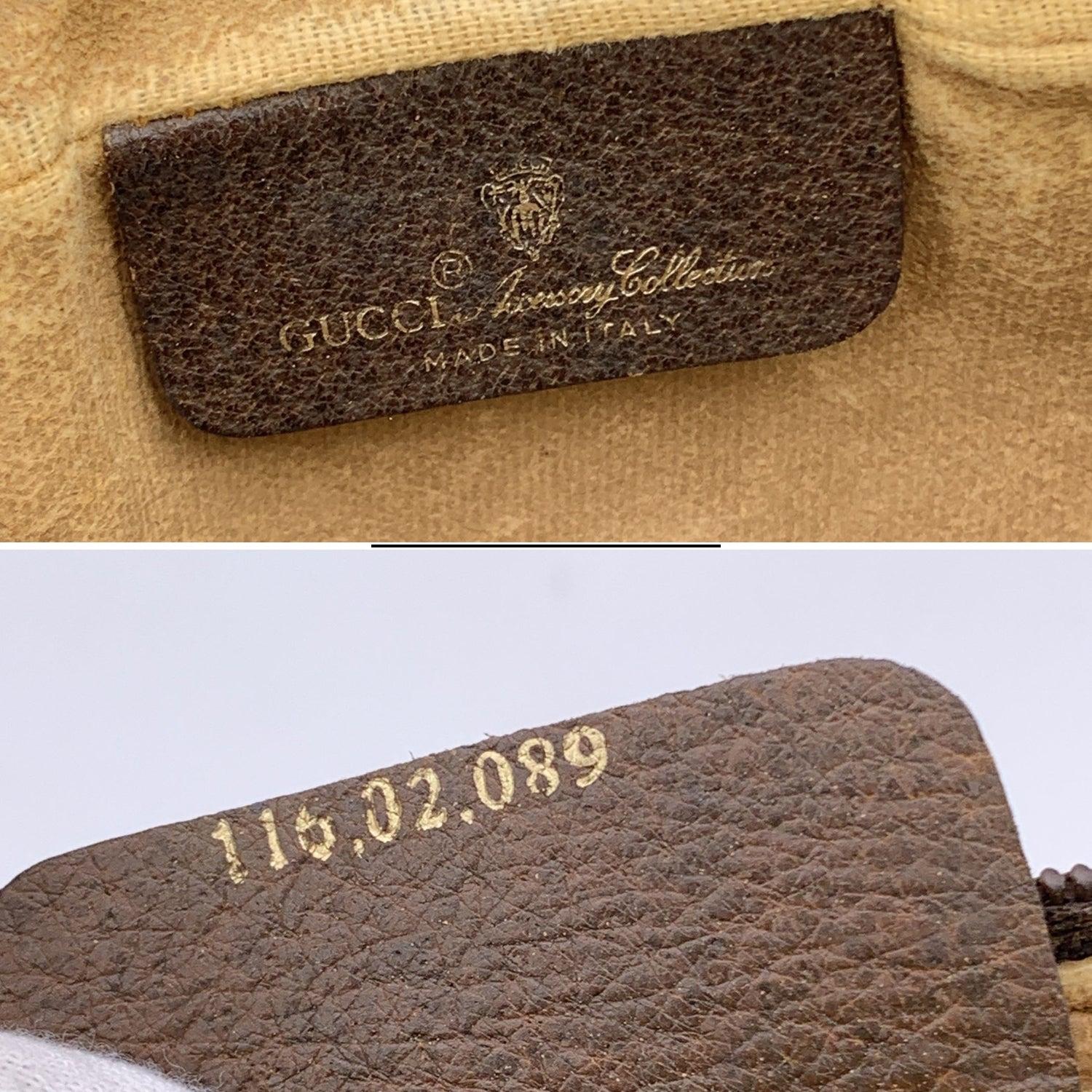 De las mujeres Gucci Vintage Beige GG Monogram Canvas Messenger Crossbody Bag en venta