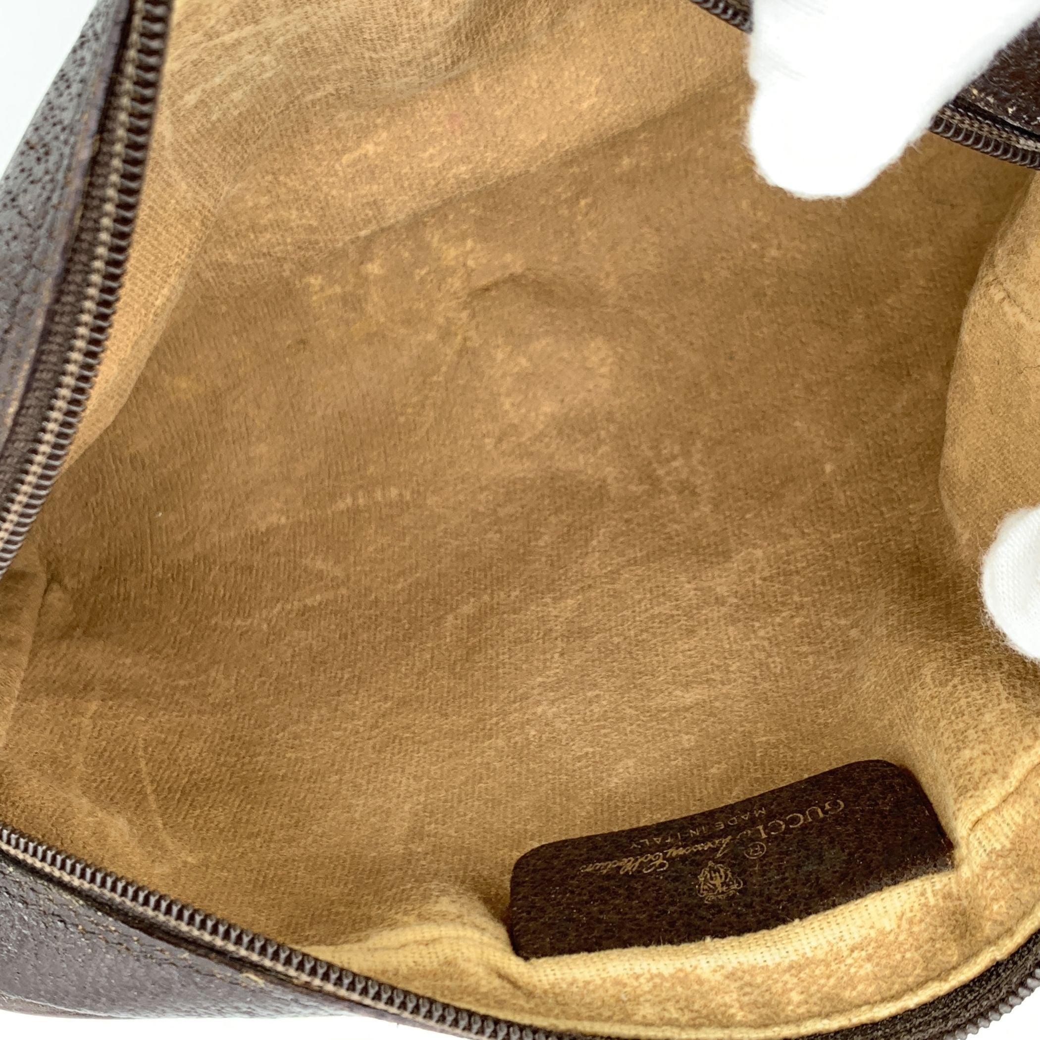 Gucci Vintage Beige GG Monogram Canvas Messenger Crossbody Bag en venta 1