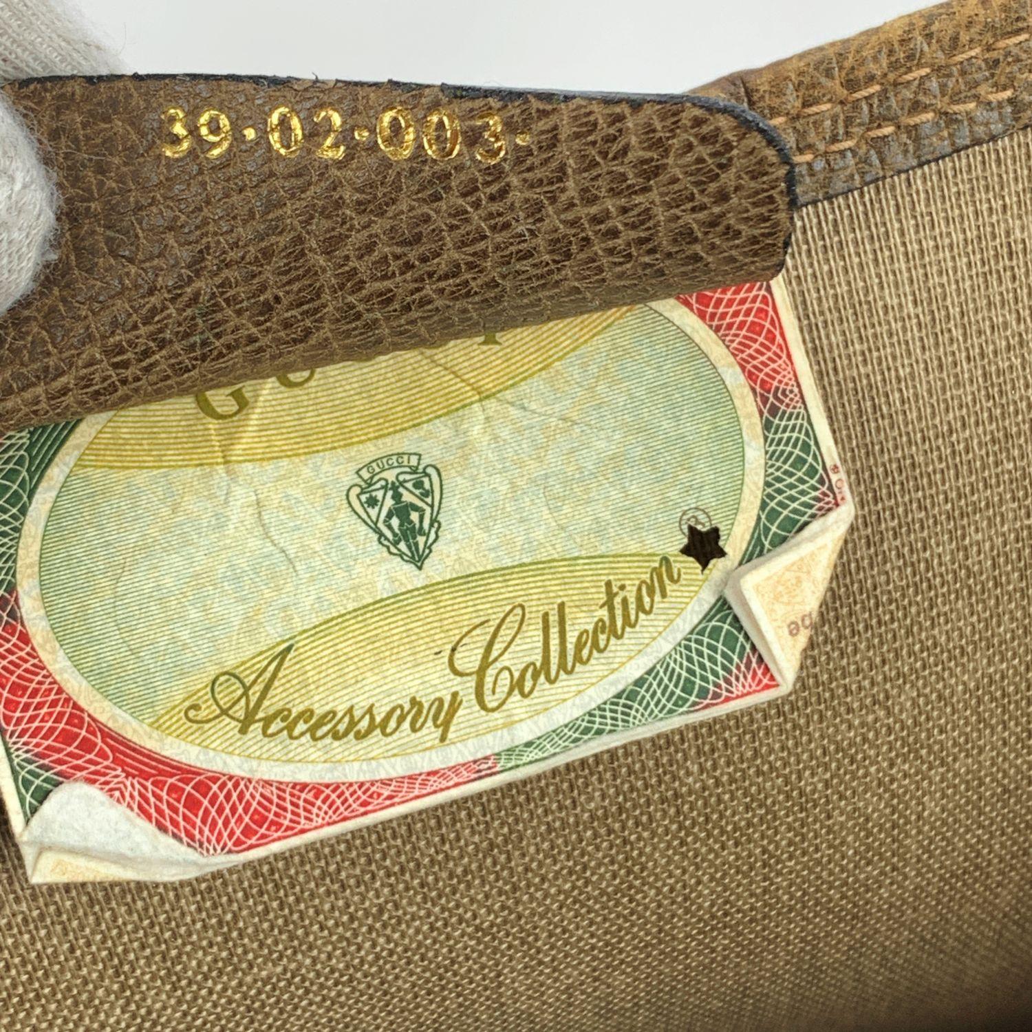 Gucci Vintage Beige GG Monogram Canvas Shopping Bag Tote 3