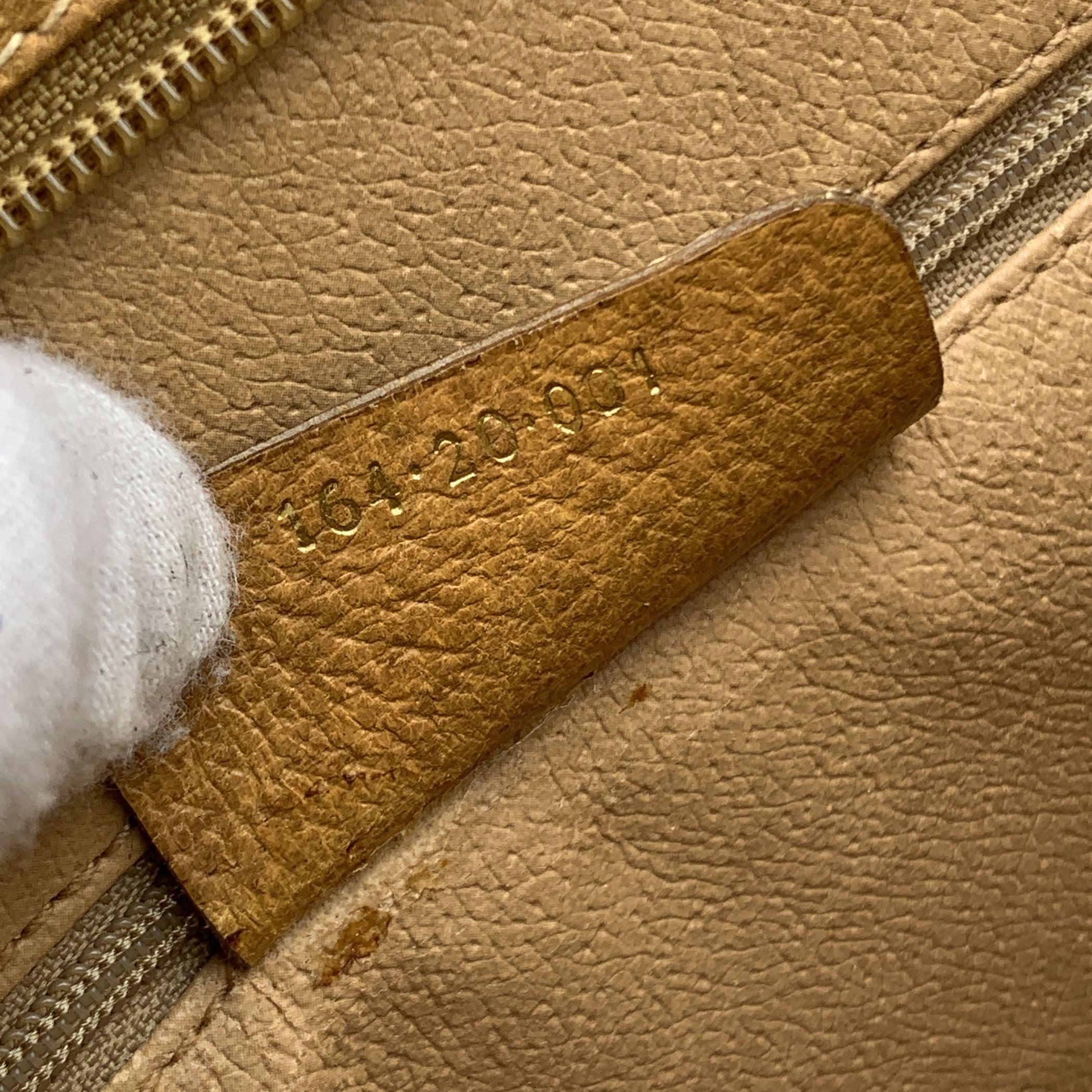 Gucci Vintage Beige Monogram Canvas Briefcase Document Holder 3