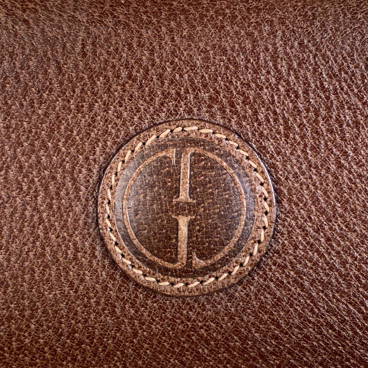 Women's Gucci Vintage Beige Monogram Canvas Leather Foldable Travel Bag