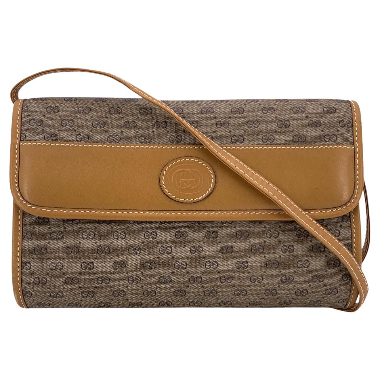 Gucci Vintage Monogram Canvas Small Convertible Crossbody Bag