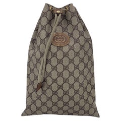 Gucci Vintage Monogramme Canvas Unisex Pouch Zip Case Bag