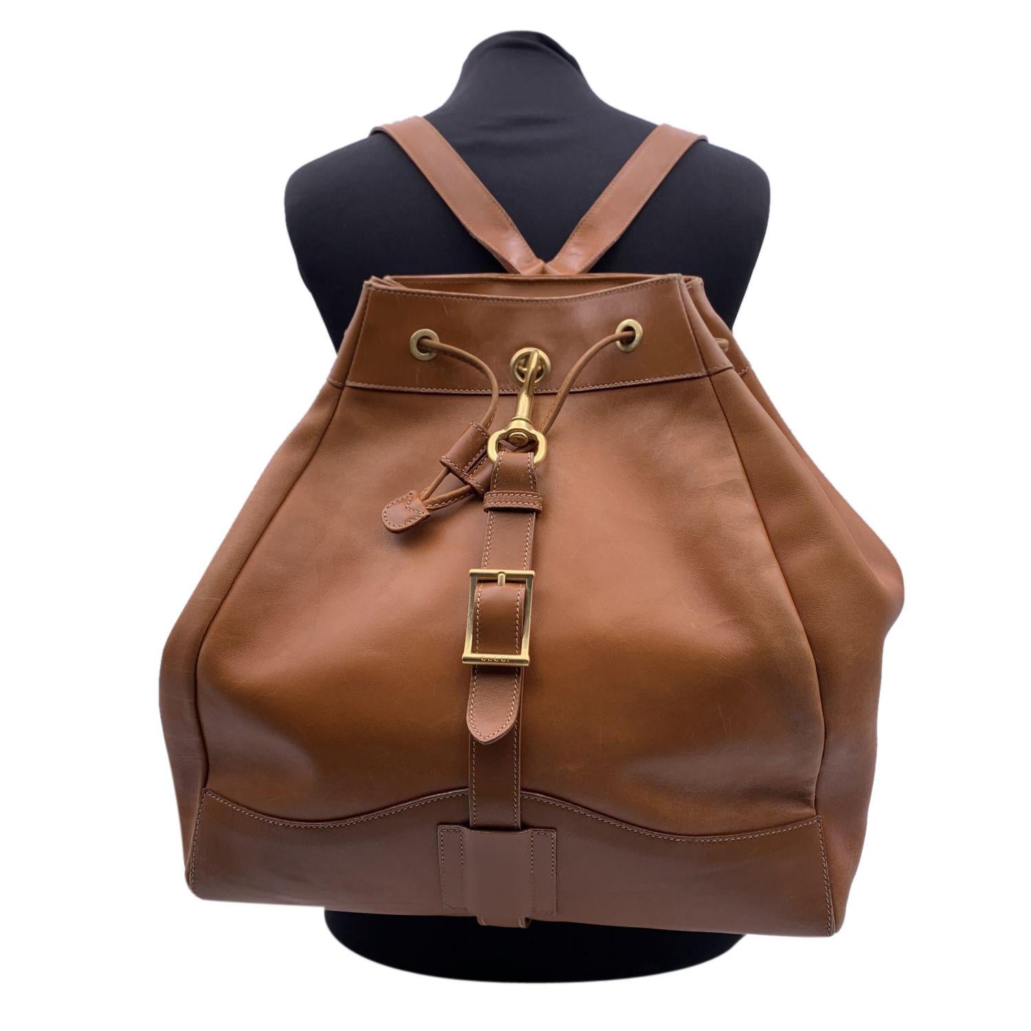 gucci tan leather shoulder bag