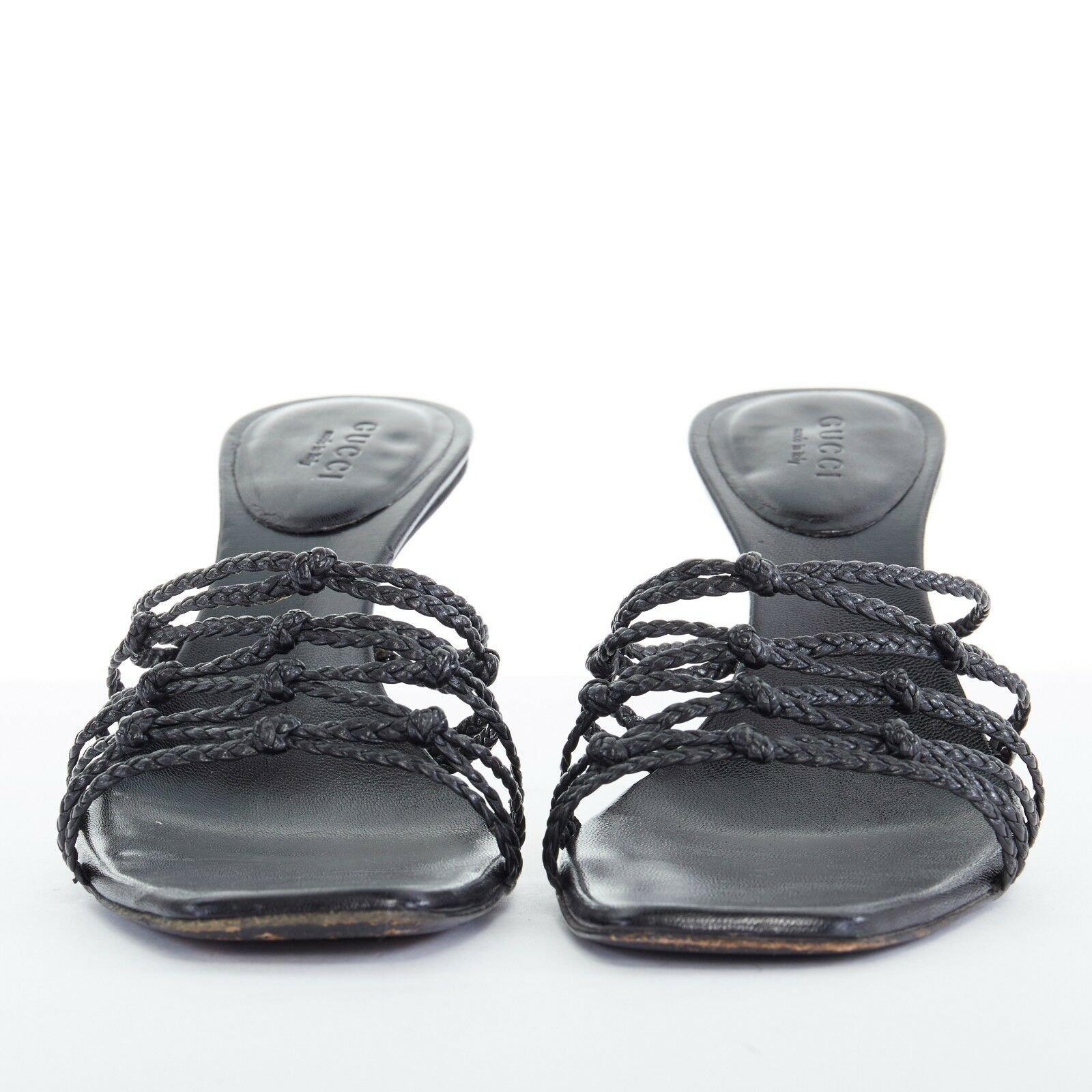 braided mule sandals