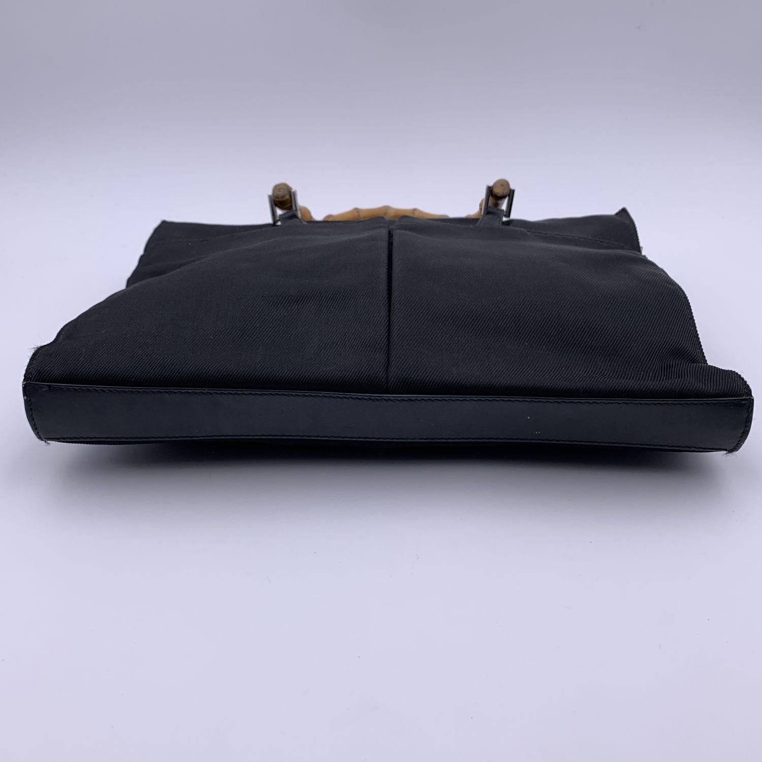 gucci canvas tote bag vintage black