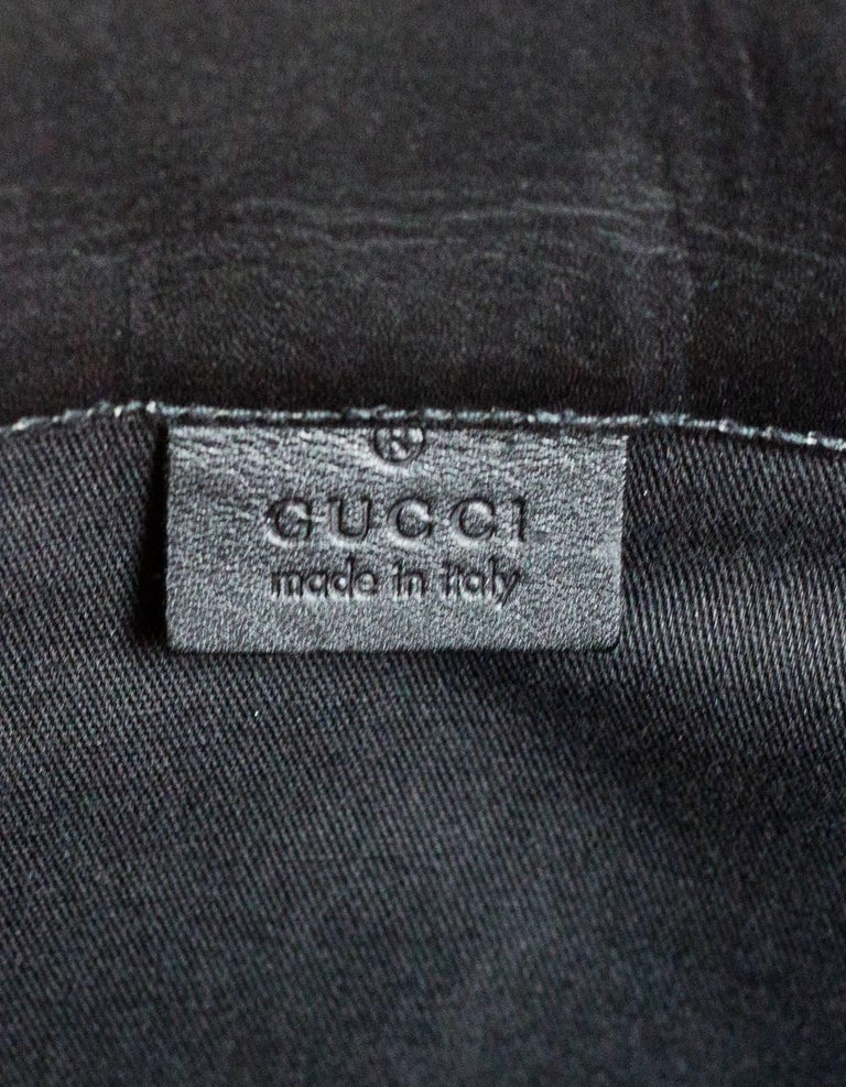 Gucci Vintage Black Felt and Leather Tote Bag For Sale at 1stDibs ...