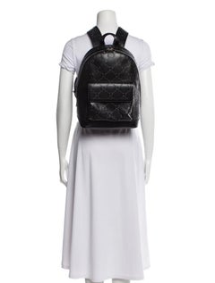 Gucci Vintage Black  GUCCI GG Embossed  Monogram Small  Day Back Pack Black