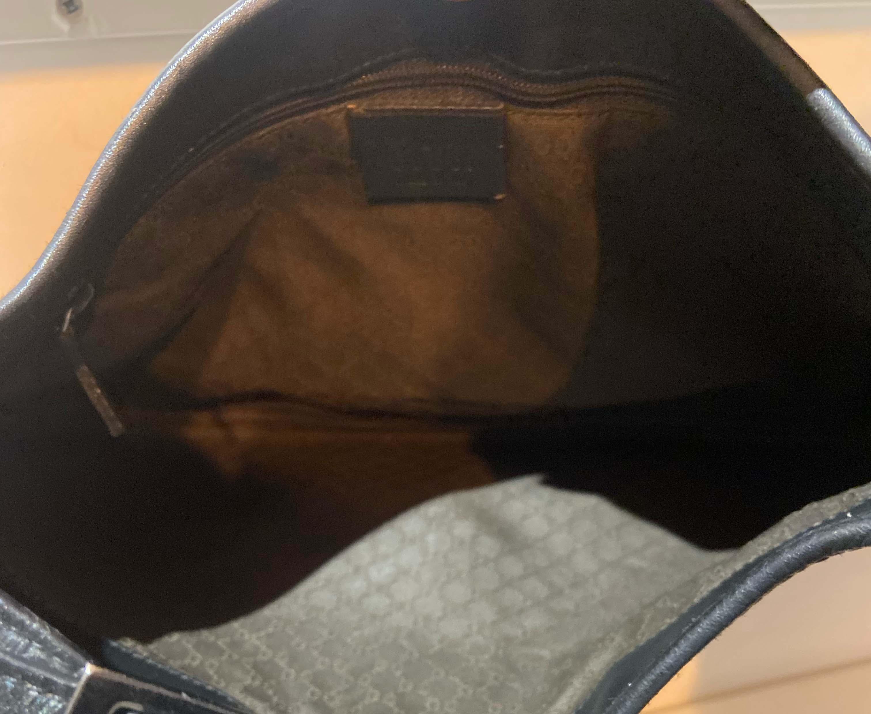 Gucci Vintage Black Jackie Suede Shoulder Bag 3