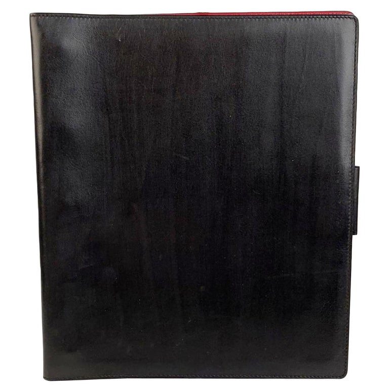 Gucci Vintage Black Leather 5 Ring Agenda Notebook Cover For Sale at  1stDibs | hermes agenda refill alternatives, agenda gucci vintage