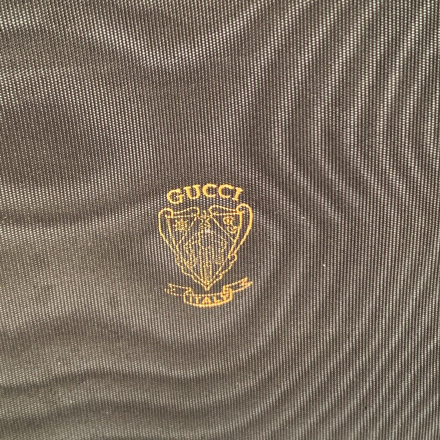 Gucci Vintage Black Leather and Suede Jewelry Case Box 2