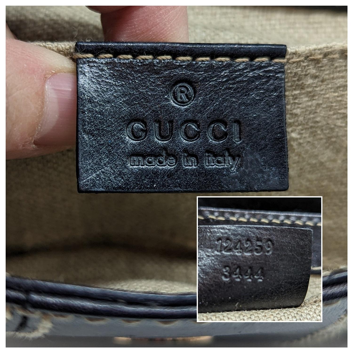 Gucci Vintage Black Leather GG Buckle Detail Shoulder Bag 124259 3