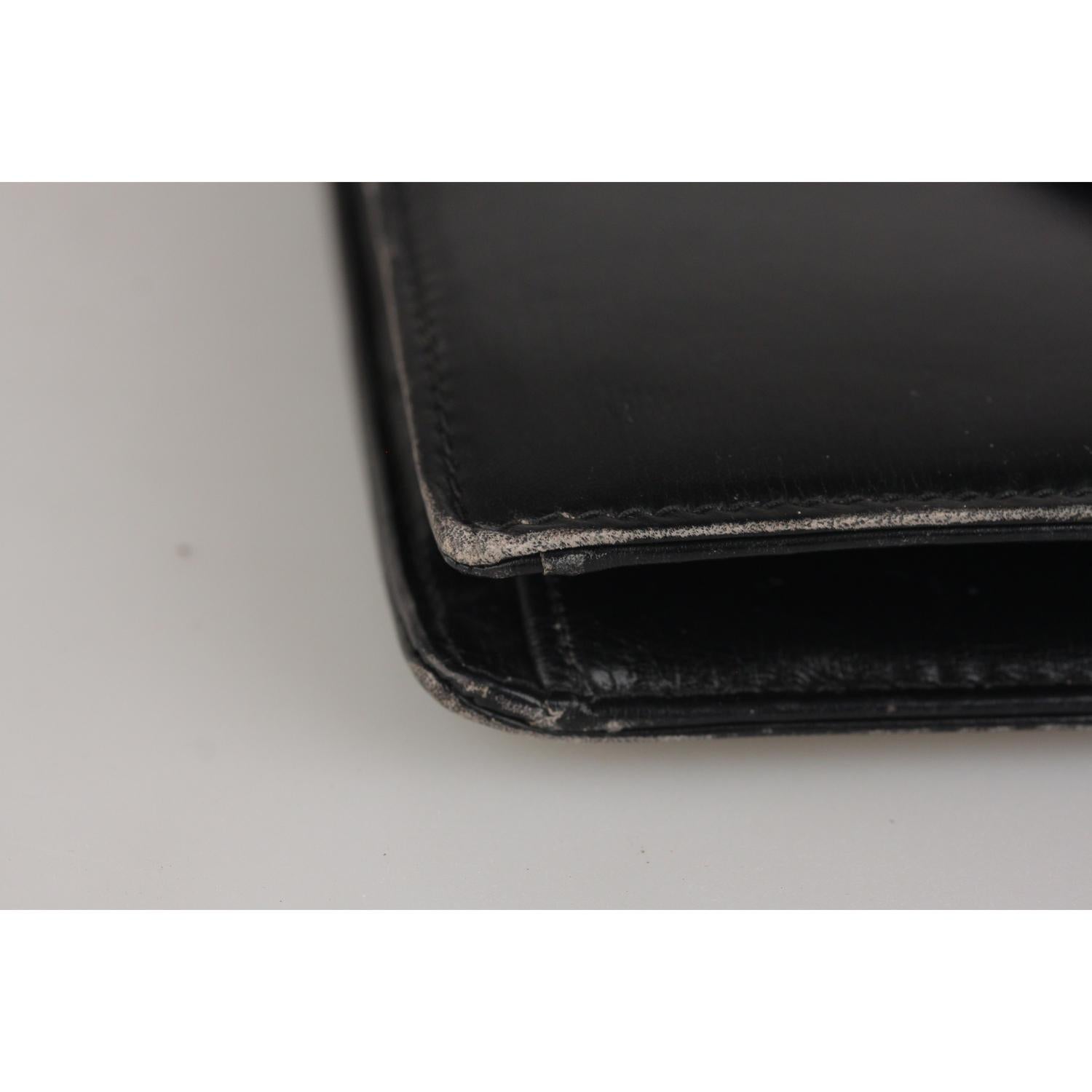 Schwarze Vintage-Handtasche aus Leder von Gucci mit Kettengriff 4