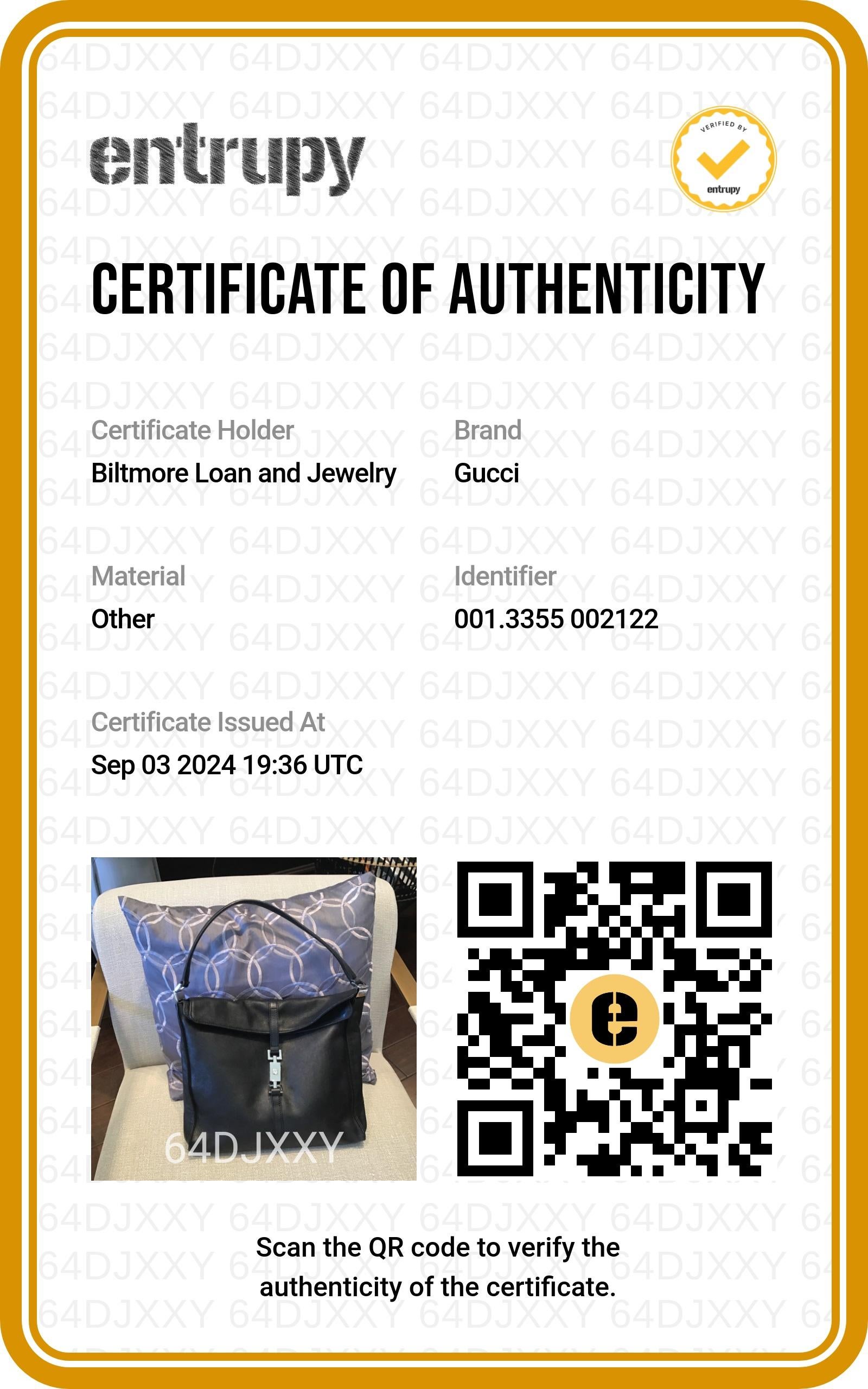 Gucci Vintage Black Leather Jackie Hobo 6
