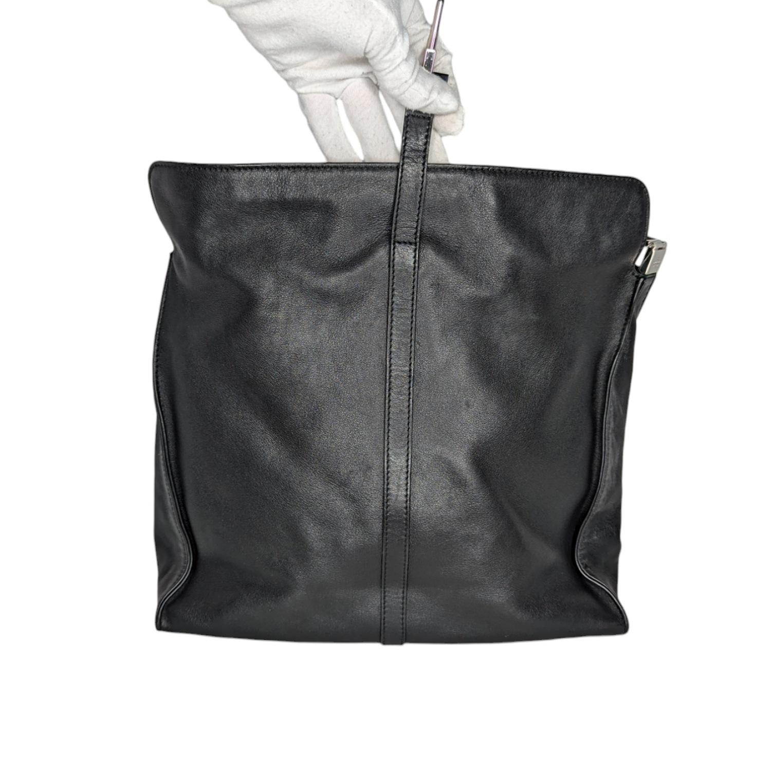 Gucci Vintage Black Leather Jackie Hobo In Good Condition In Scottsdale, AZ