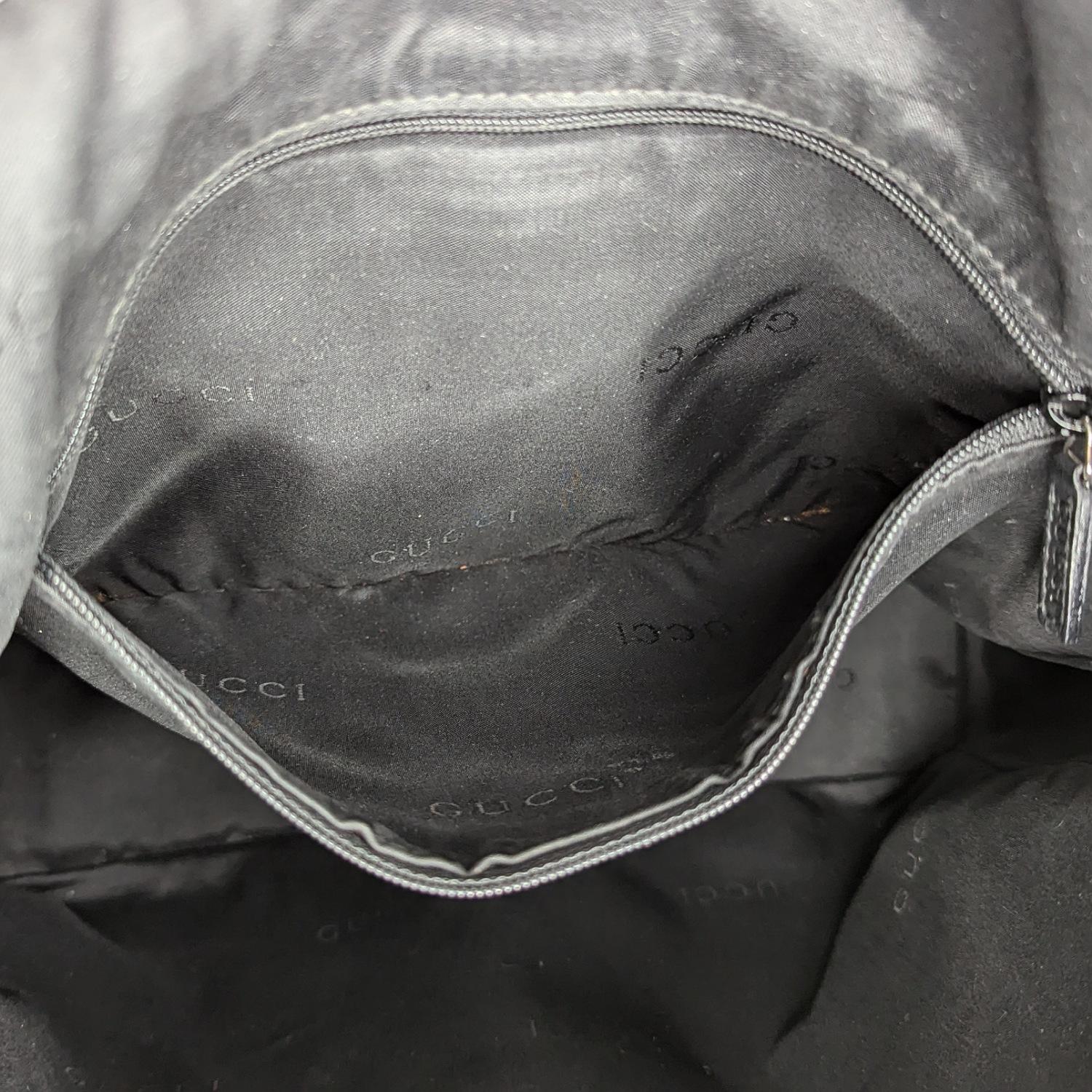 Gucci Vintage Black Leather Jackie Hobo 3